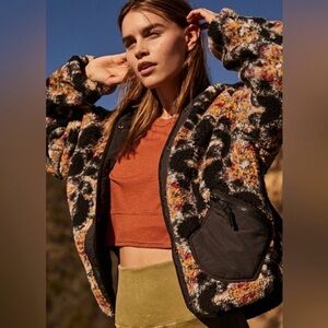 Free People Movement Elevation Jacquard Reversible Hooded Jacket